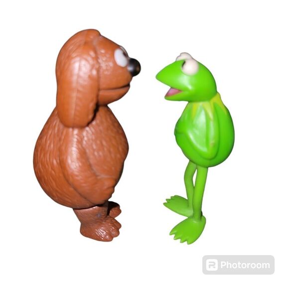 ROWLF THE DOG AND KERMIT THE FROG VINTAGE TOYS - Picture 2 of 7